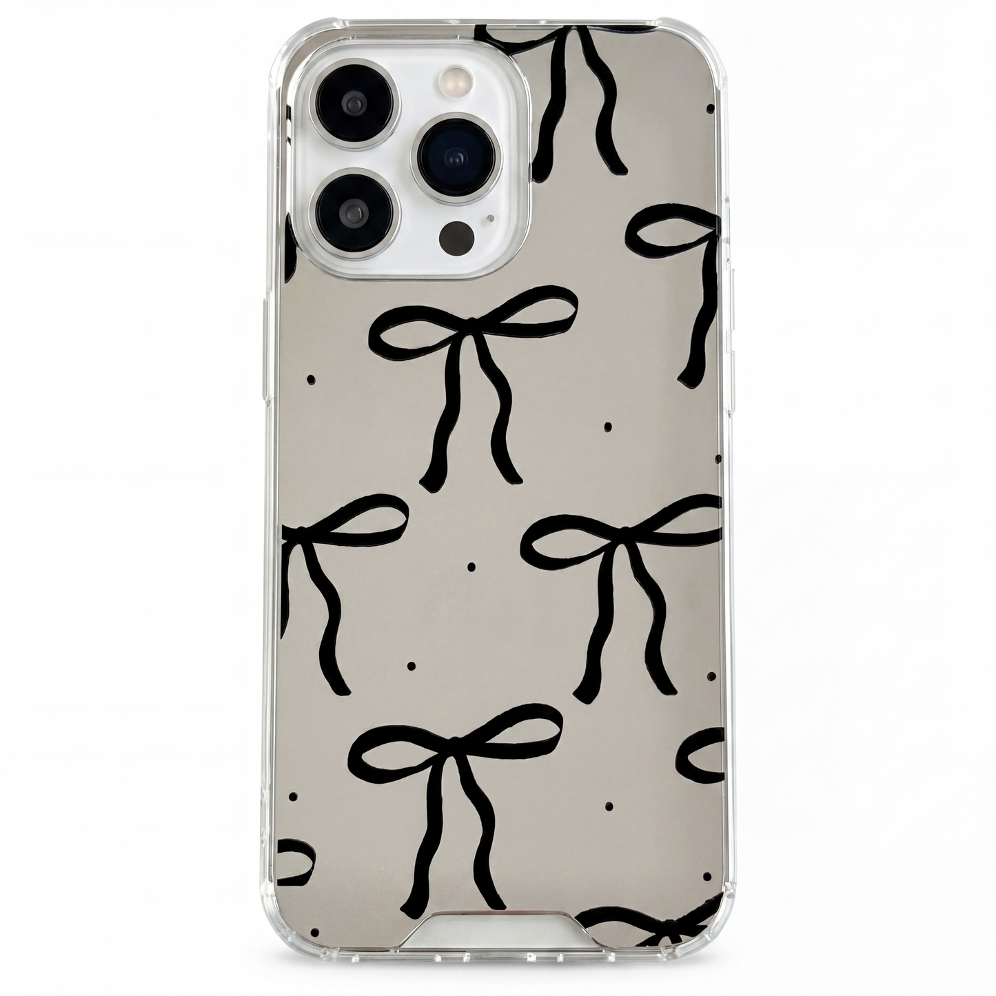 Black Bows - Coque Miroir